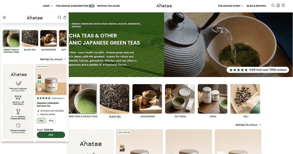 Store example - Anatae